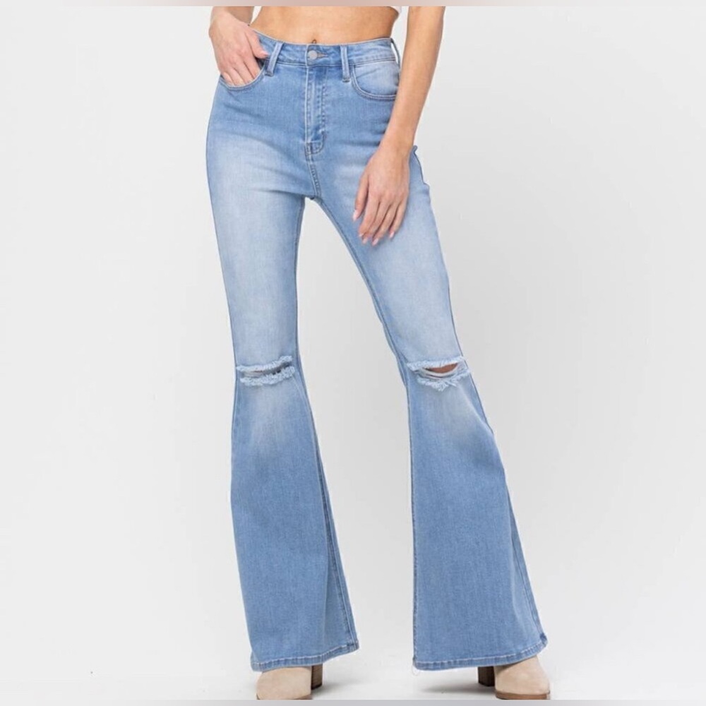 Light Blue Flared Women's Jeans